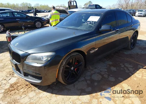 2012 BMW 750I xDrive из США, поврежденный, VIN WBAKC6C51CC397261